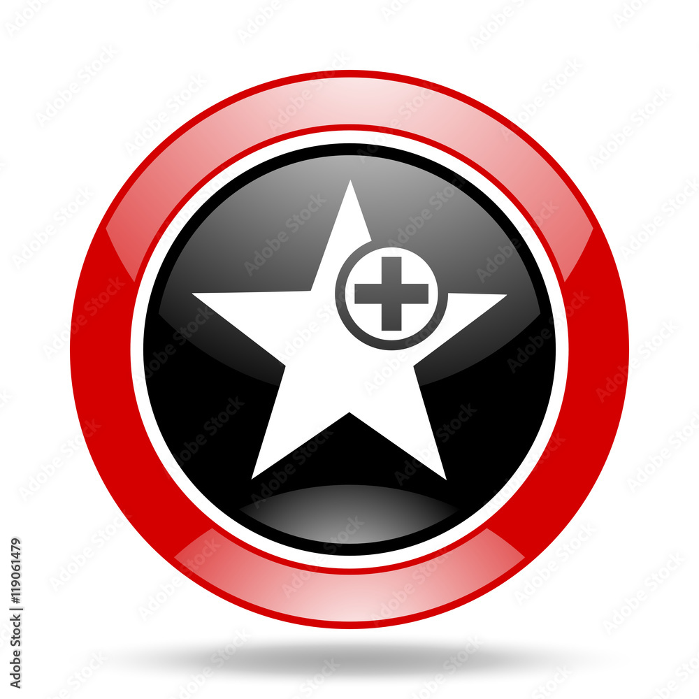 star red and black web glossy round icon star red and black web glossy round icon