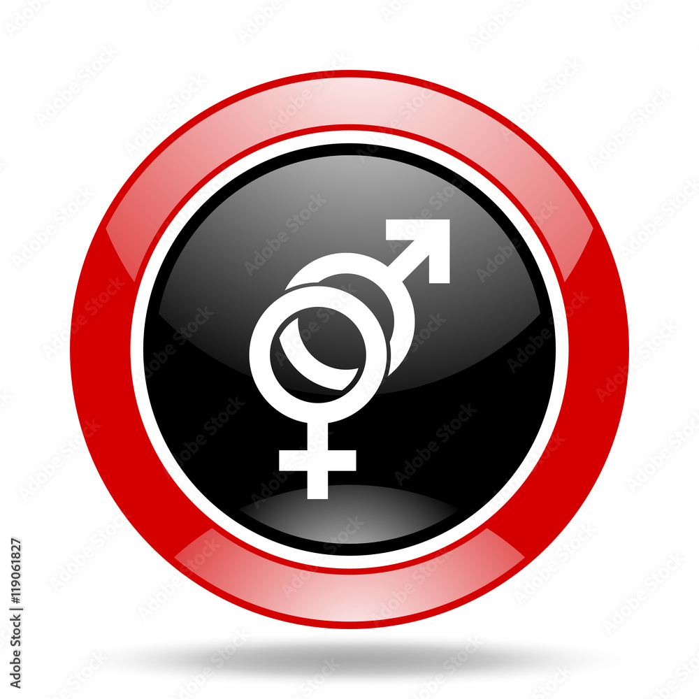 sex red and black web glossy round icon sex red and black web glossy round icon