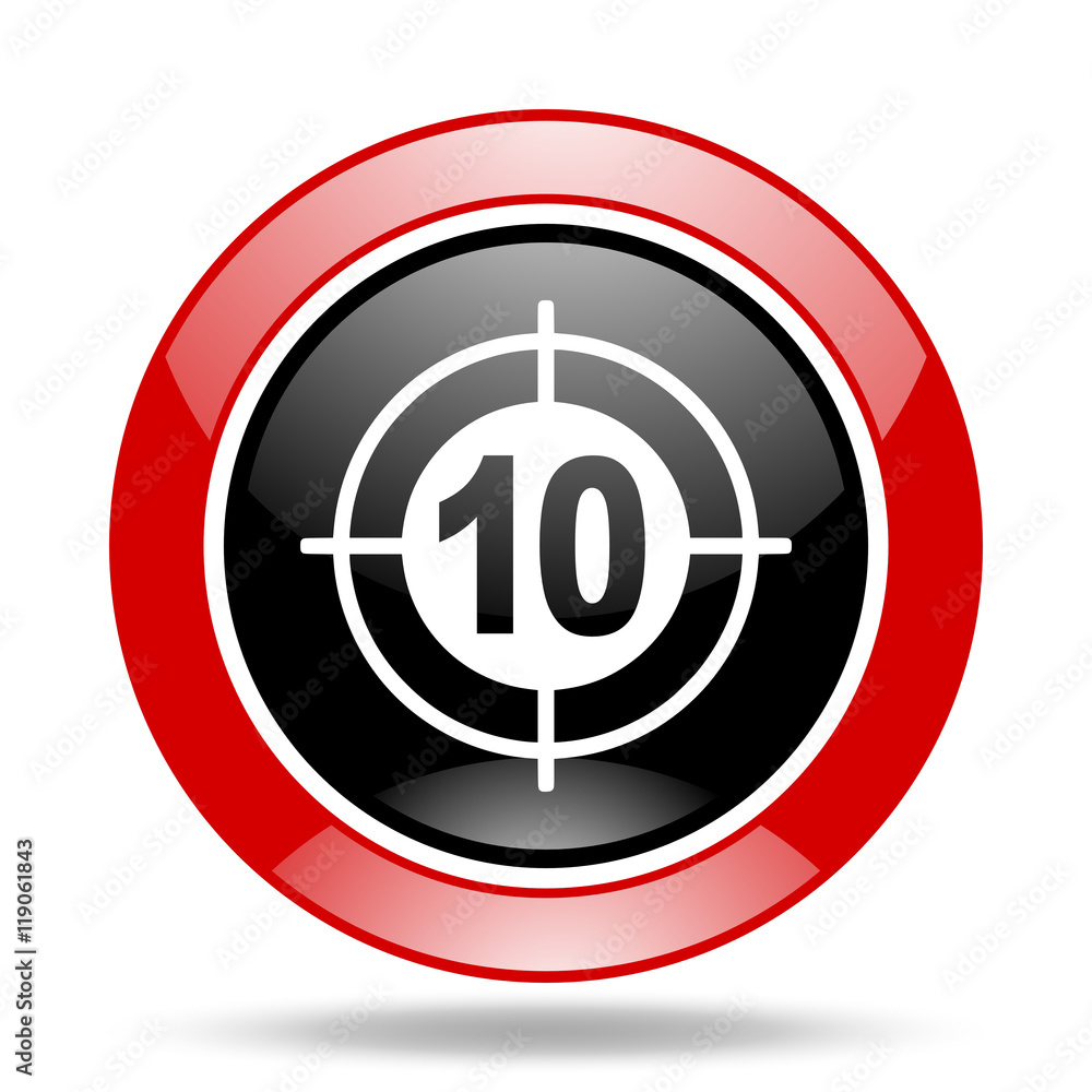 target red and black web glossy round icon target red and black web glossy round icon