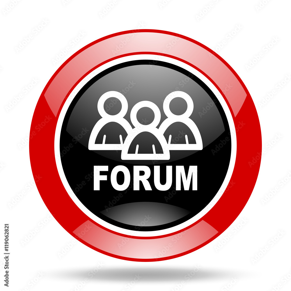 forum red and black web glossy round icon forum red and black web glossy round icon