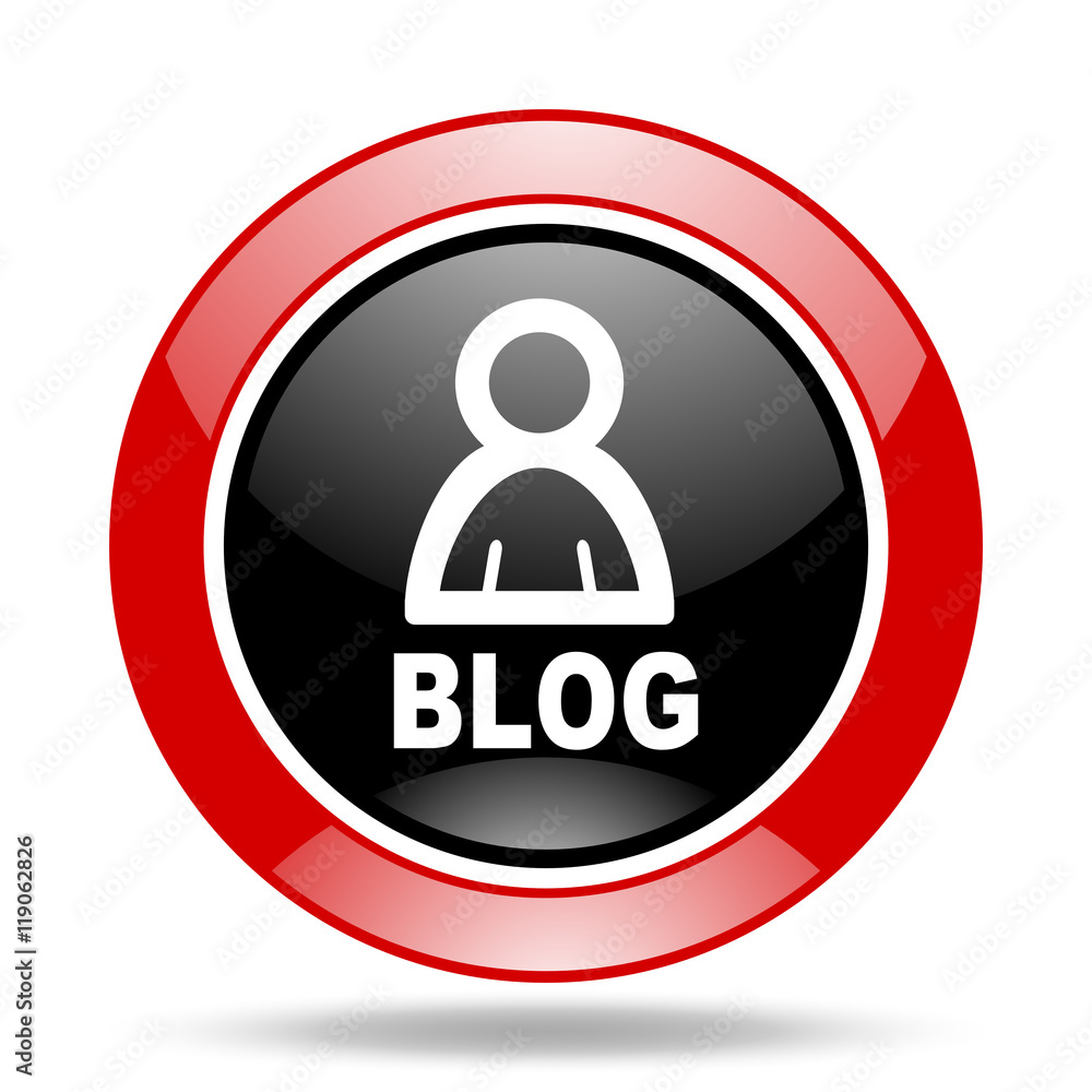 blog red and black web glossy round icon blog red and black web glossy round icon