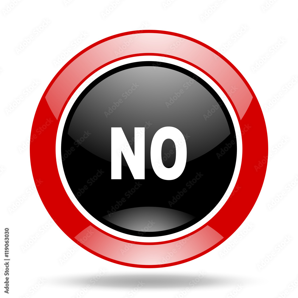 no red and black web glossy round icon no red and black web glossy round icon