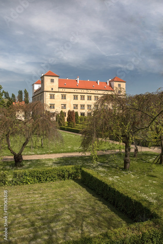 Trees in the castle garden