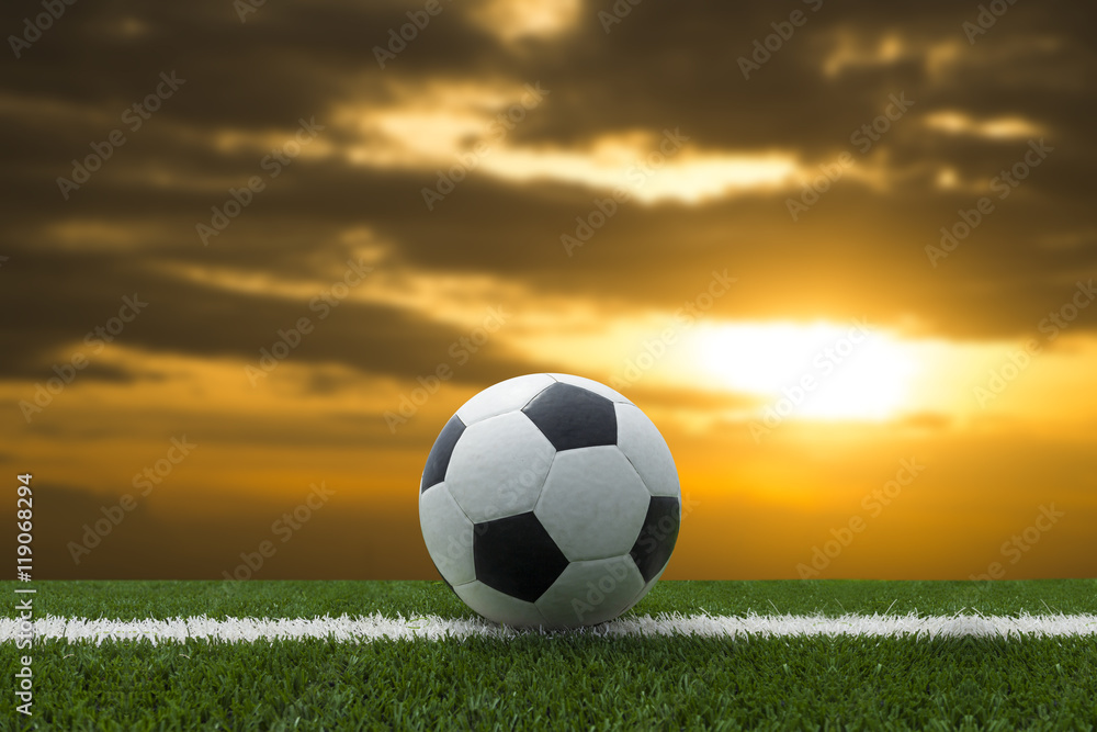 Soccer sunset / Football in the sunset