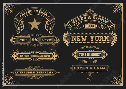 Banners and frame set