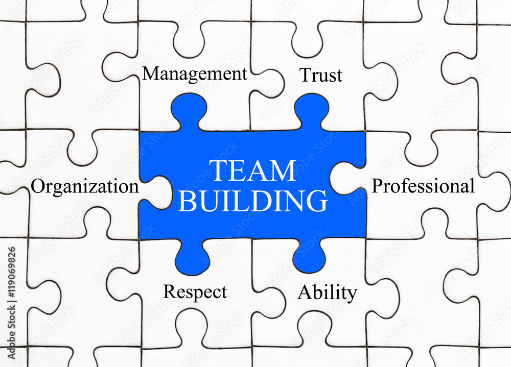 Team Building Puzzle Concept Team Building Puzzle Concept