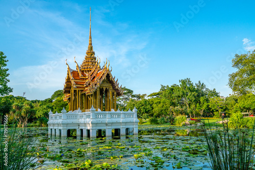 Pavilion In Suan Luang Rama IX, Bangkok, Thailand. 