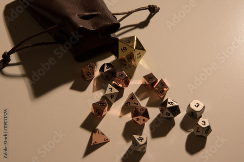 Dice bag and metal dice