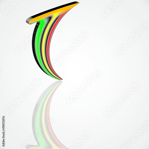 Eins Neon dynamisch