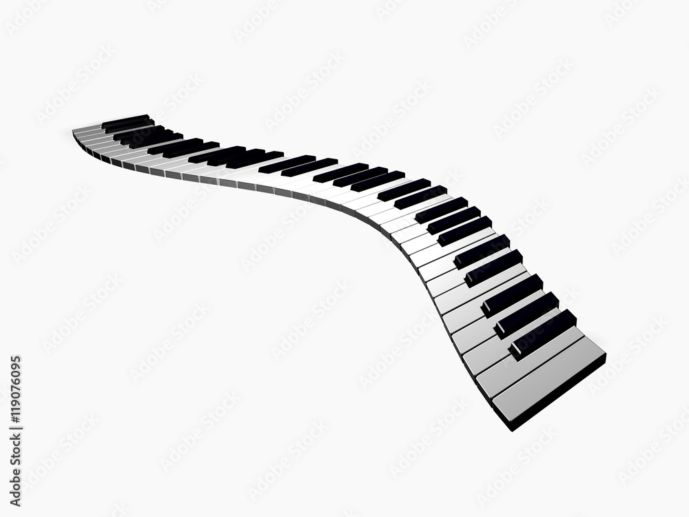 Naklejka premium Tastiera pianoforte