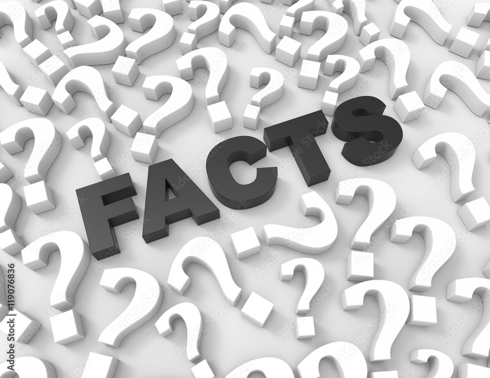 FACTS word with question marks FACTS word with question marks