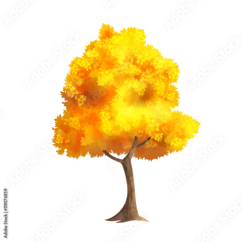Gold Autumn Tree