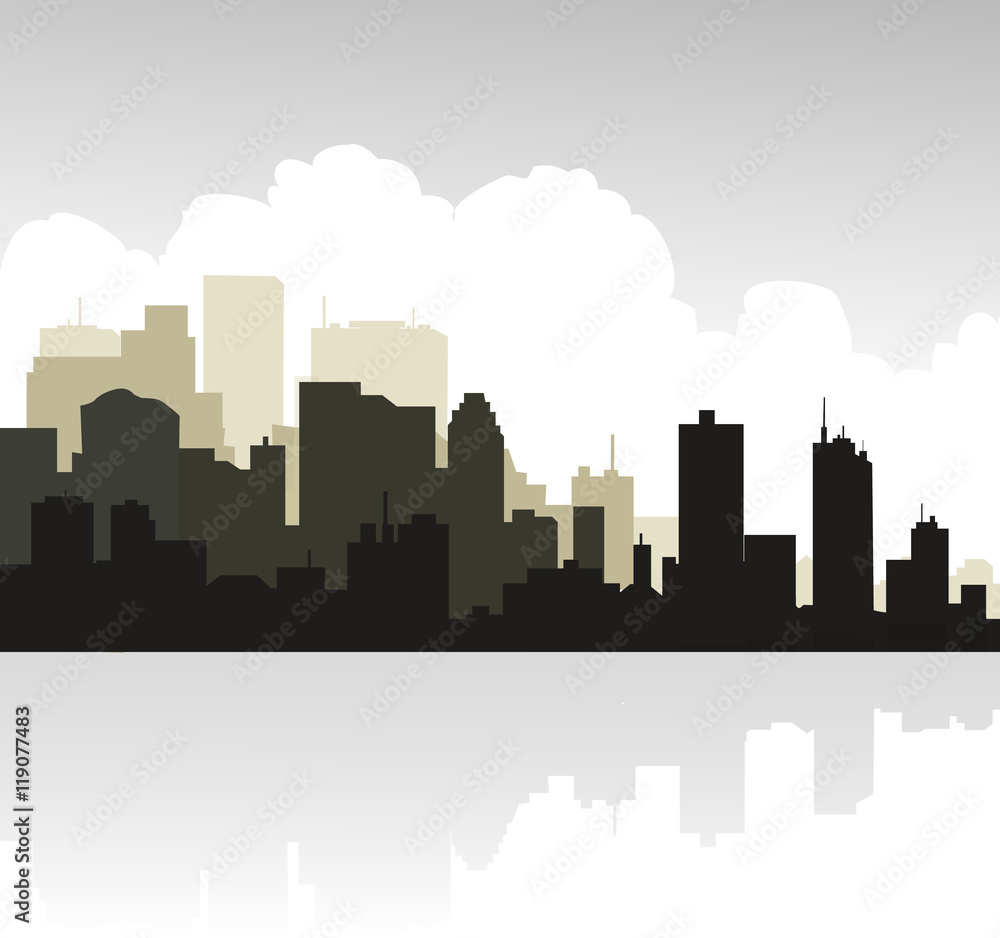 City Skyline - Vector