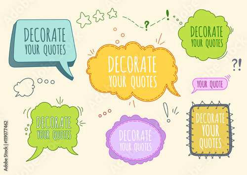 Set of Bubbles And Frames