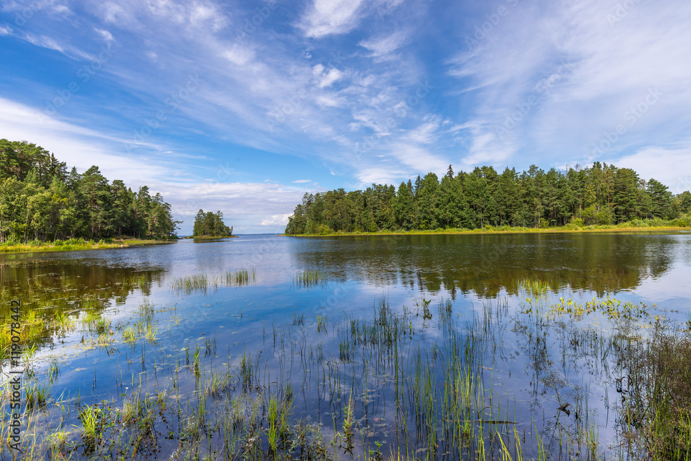 Valaam Island Landscape on a sunny day