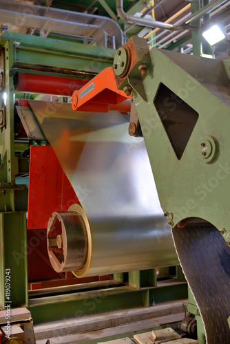 Metal coils machine photo