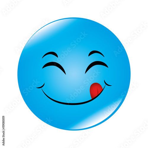 emoticon cartoon expression of feelings and emotions vector illustration