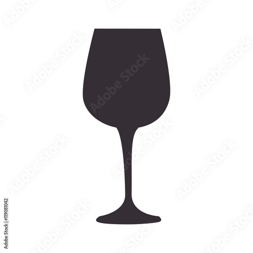 wine glass beverage liquor alcohol liquid drink vector illustration