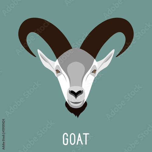 Abstract goat portrait