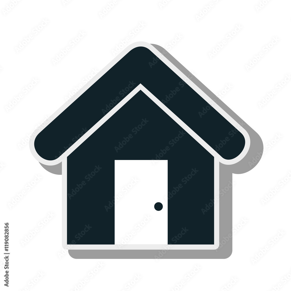 house property real classic symbol door roof exterior vector illustration house property real classic symbol door roof exterior vector illustration
