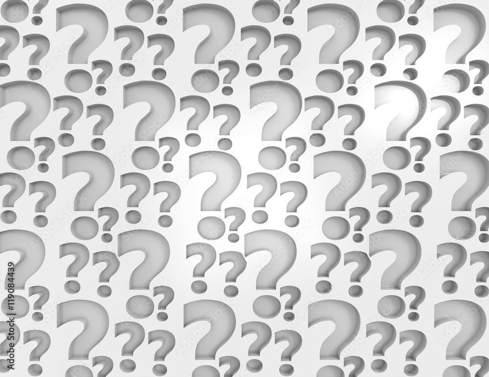 random white 3d question marks background random white 3d question marks background
