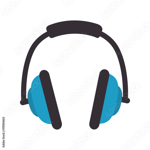music headphone technology and electronic device vector illustration