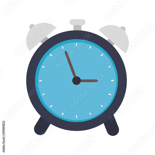 alamr clock watch time technology object vector illustration