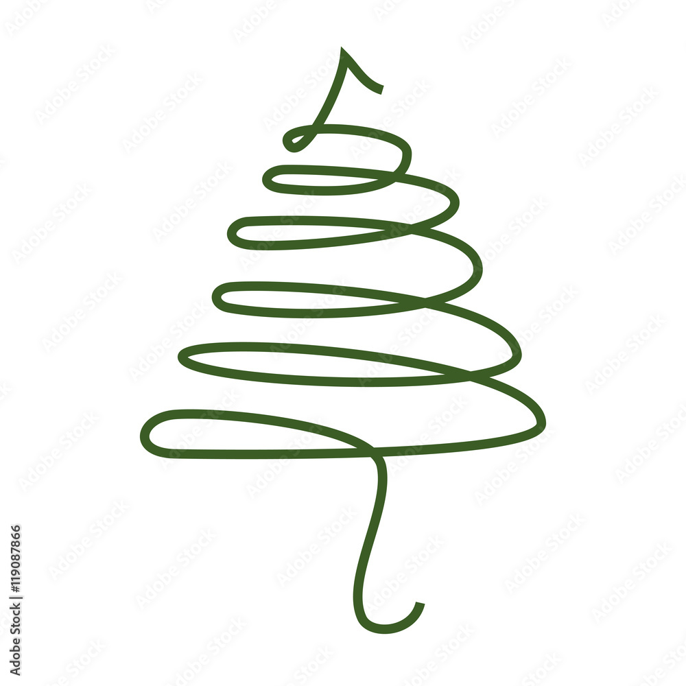 pine tall tree plant traditional christmas decorative symbol vector illustration pine tall tree plant traditional christmas decorative symbol vector illustration