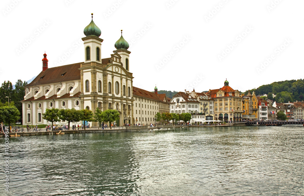 Jesuit Church in Lucerne. Switzerland