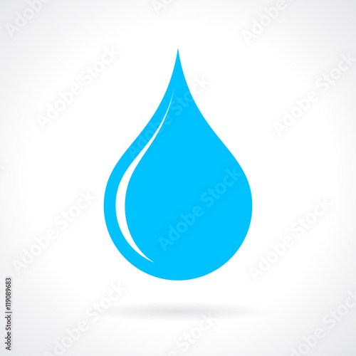 Blue water drop icon