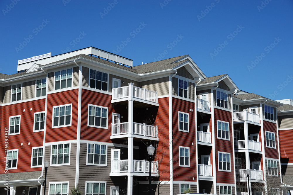 Obraz premium modern apartment building