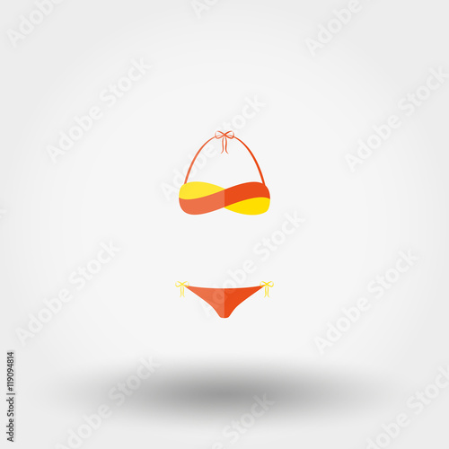 Vector swimsuit icon.
