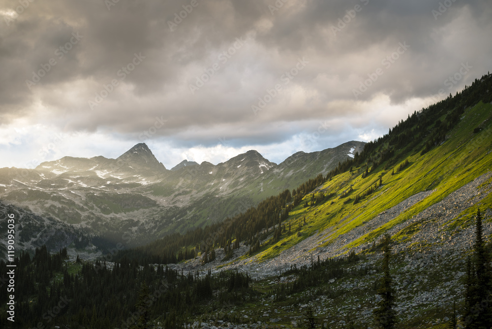 Fototapeta premium Sunset in the mountains