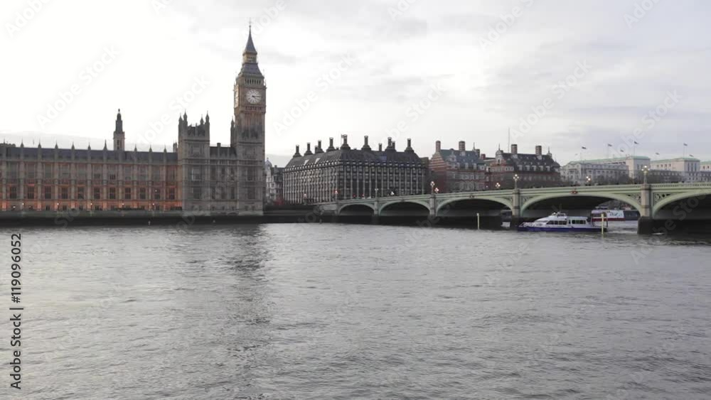 Westminster Bridge and Big Ben Tower in London Westminster Bridge and Big Ben Tower in London