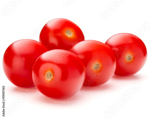 fresh cherry tomato isolated on white background cutout