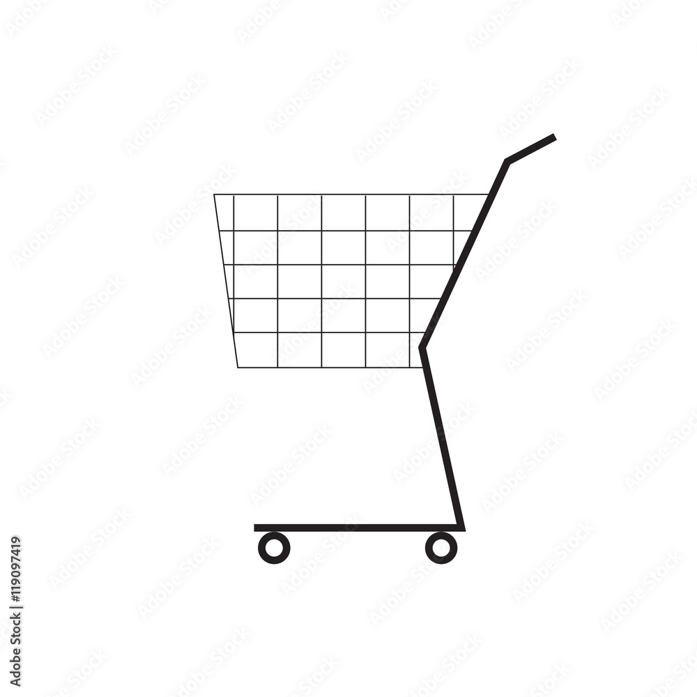 Shooping cart symbol. Icon Shooping cart symbol. Icon