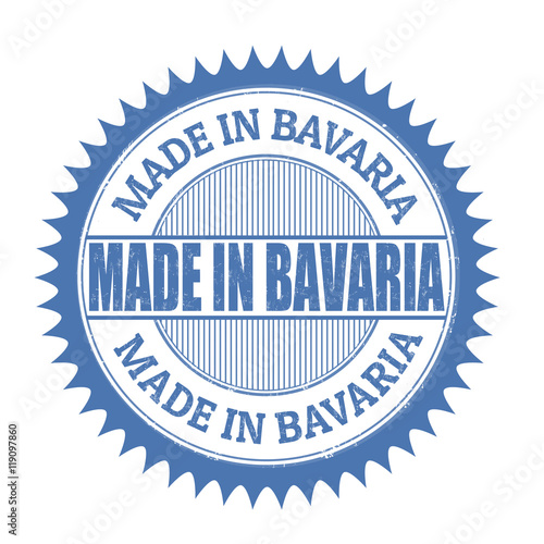 Made in Bavaria stamp or seal