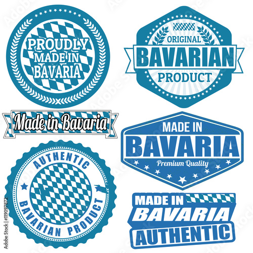 Made in Bavaria stamps or labels