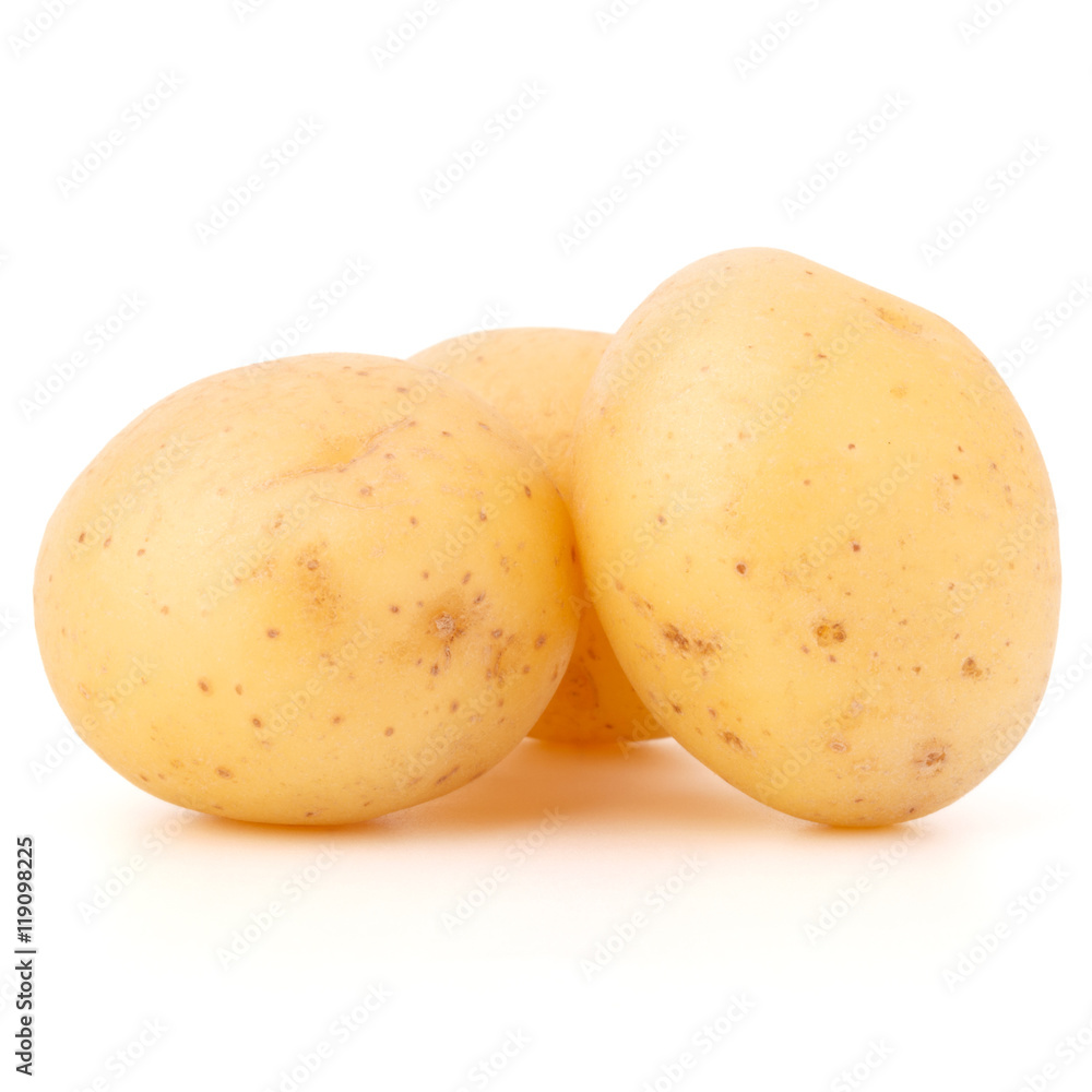 new potato tuber isolated on white background cutout new potato tuber isolated on white background cutout