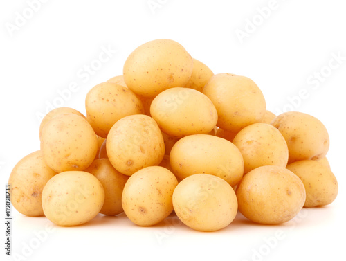 new potato tuber isolated on white background cutout