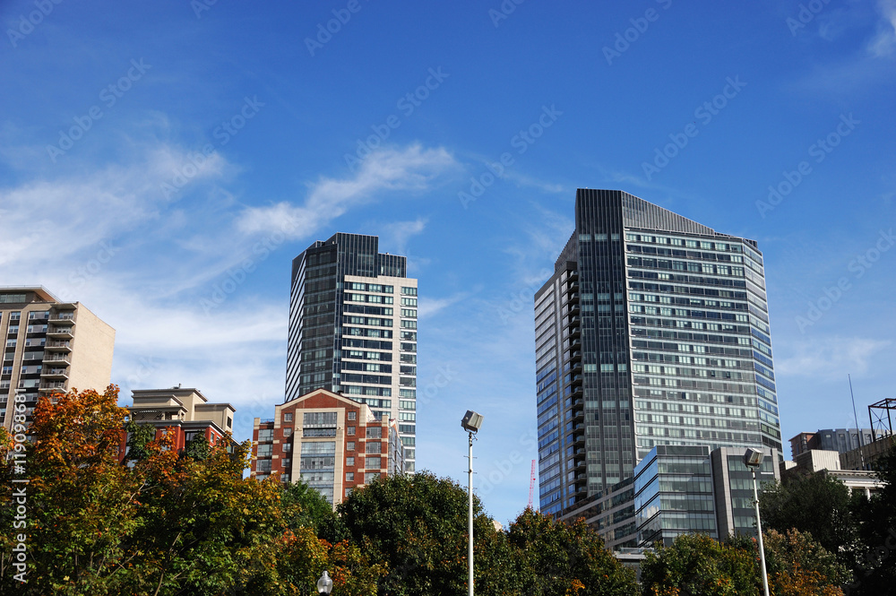 buildings in Boston downtown area