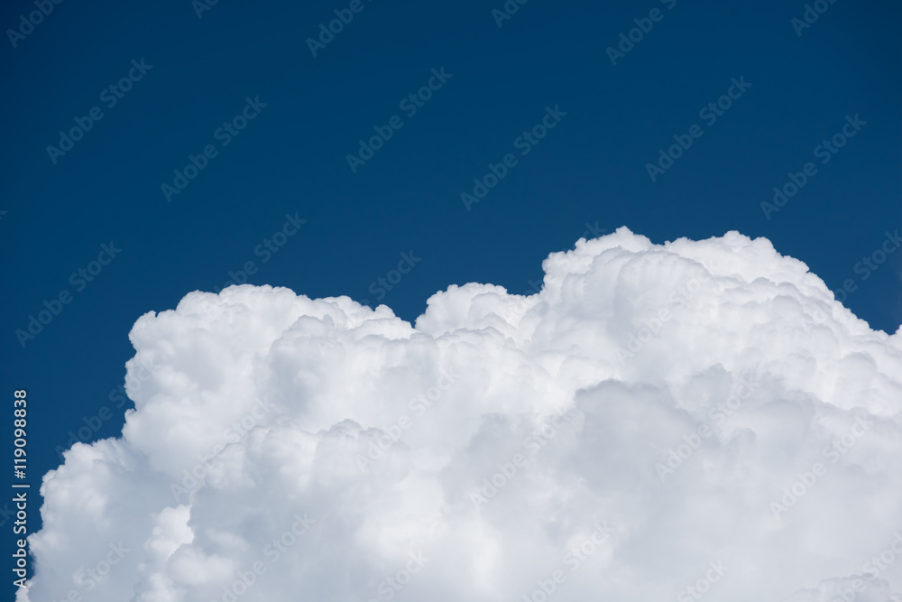 Closeup Cumulus clouds on blue sky Closeup Cumulus clouds on blue sky
