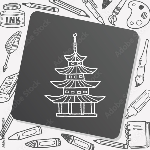 Chinese house doodle