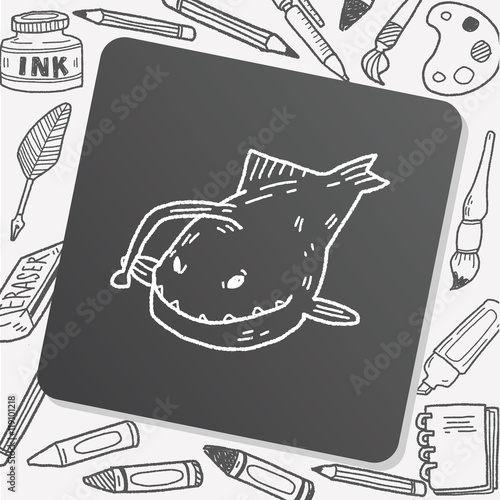 Lantern fish doodle