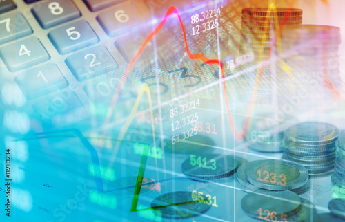 stock market display abstract