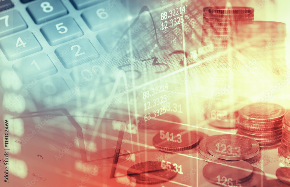 Obraz premium stock market display abstract