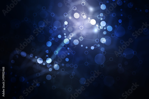 Blue Medical Science Futuristic Technology Abstract Background