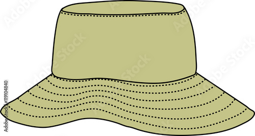 Illustration of safari hat