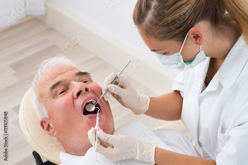 Man Undergoing Dental Treatment