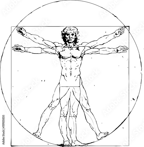 Vitruvian Man Leonardo da Vinci photo